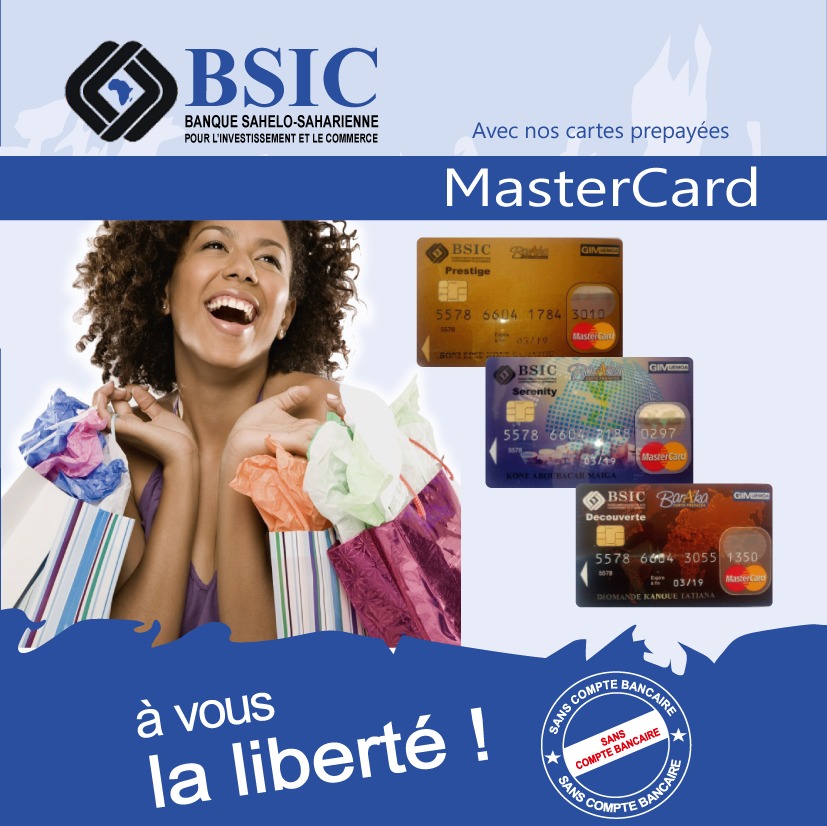 Carte visa prépayée rechargeable BSIC